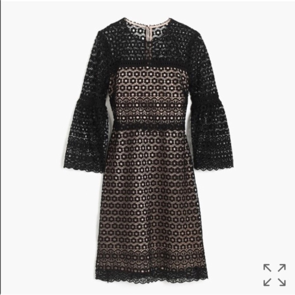 J. Crew Daisy Lace Bell Sleeve Dress